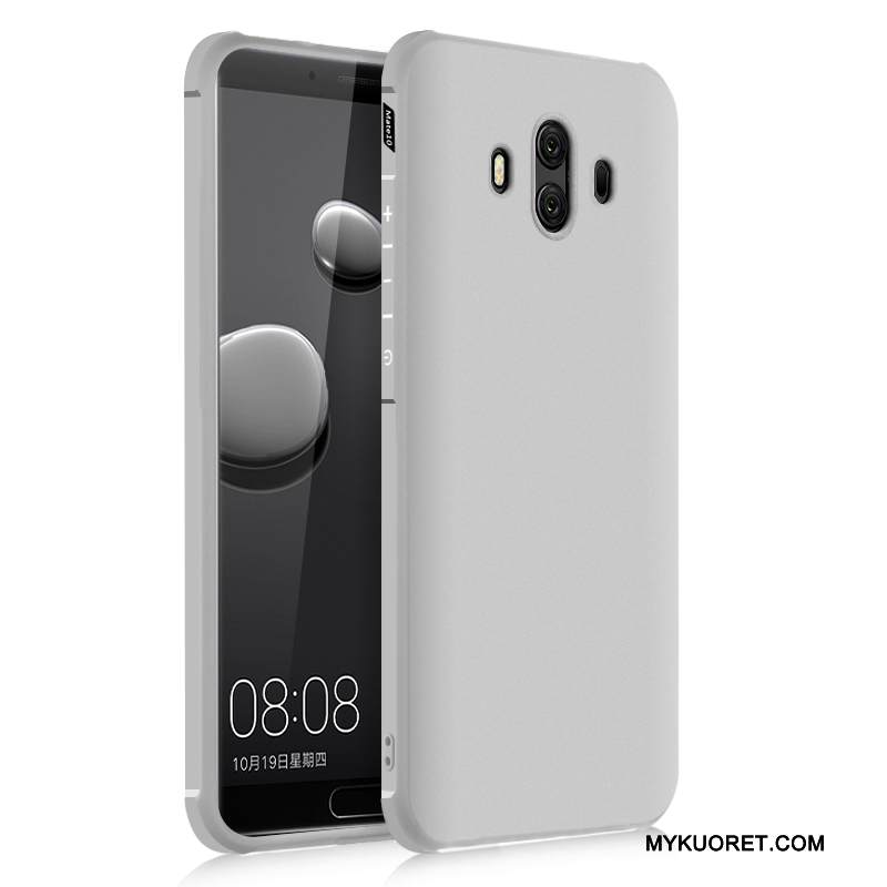 Kuori Huawei Mate 10 Luova Murtumaton Pesty Suede, Kotelo Huawei Mate 10 Silikoni Musta Puhelimen Kuoret
