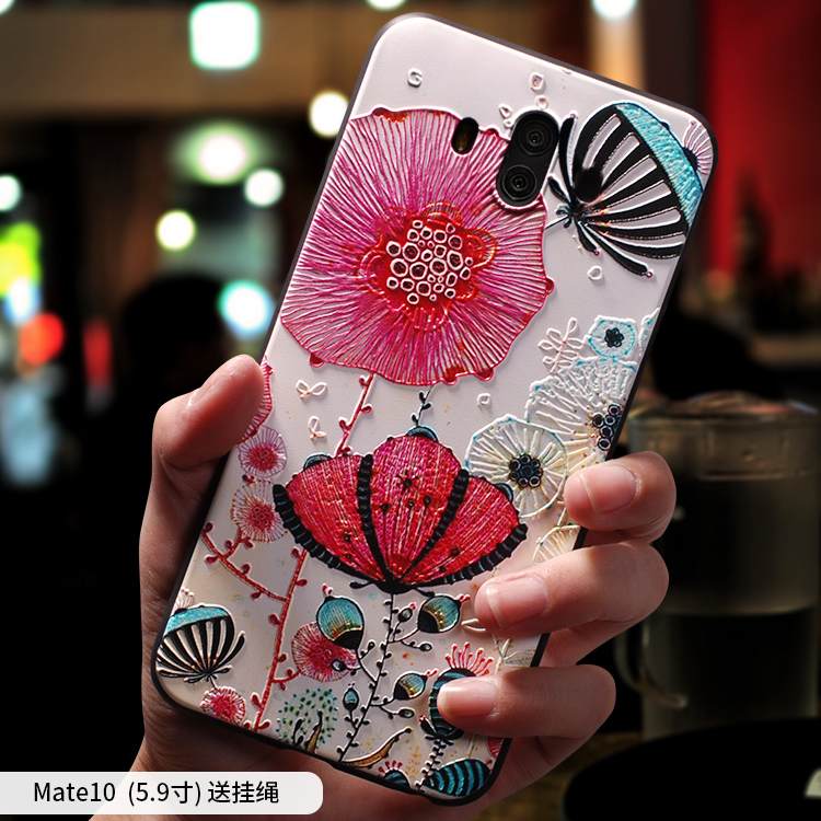 Kuori Huawei Mate 10 Luova Persoonallisuus Trendi, Kotelo Huawei Mate 10 Pehmeä Neste Sininen Murtumaton