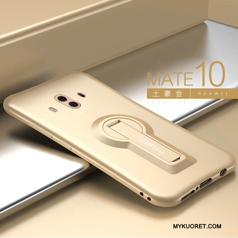 Kuori Huawei Mate 10 Luova Trendi Puhelimen Kuoret, Kotelo Huawei Mate 10 Silikoni Kulta Yksinkertainen