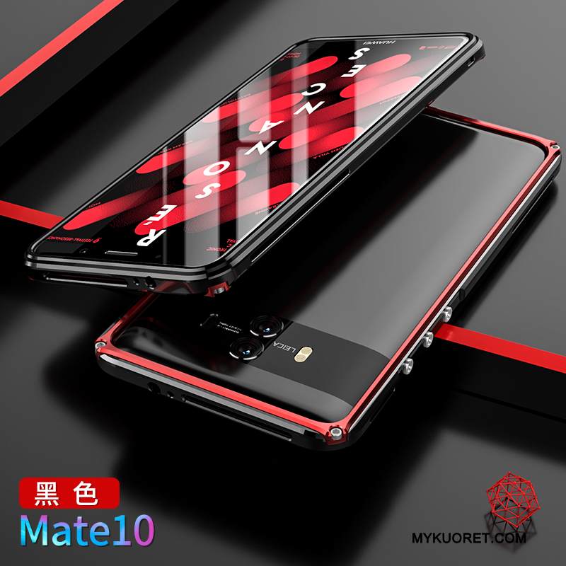 Kuori Huawei Mate 10 Metalli Kulta Takakansi, Kotelo Huawei Mate 10 Suojaus Kehys Puhelimen Kuoret