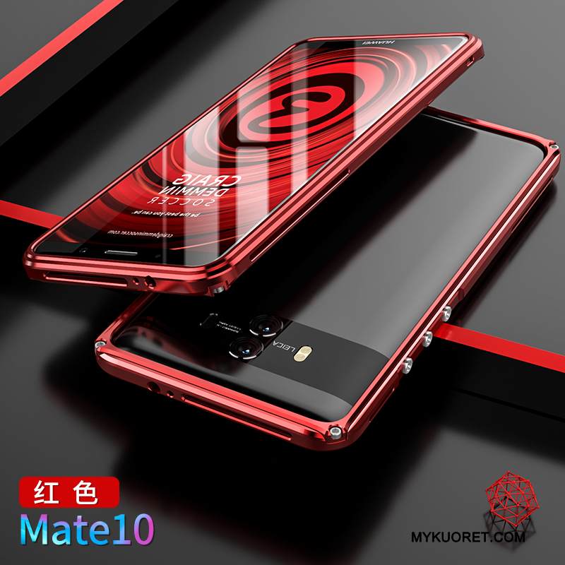 Kuori Huawei Mate 10 Metalli Kulta Takakansi, Kotelo Huawei Mate 10 Suojaus Kehys Puhelimen Kuoret