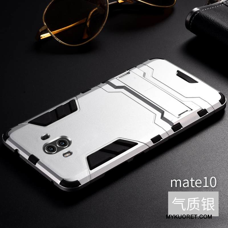 Kuori Huawei Mate 10 Metalli Punainen Puhelimen Kuoret, Kotelo Huawei Mate 10 Silikoni Murtumaton Trendi