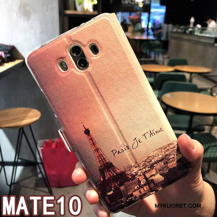 Kuori Huawei Mate 10 Nahka Horrostila Jauhe, Kotelo Huawei Mate 10 Suojaus Trendi Lisävarusteet