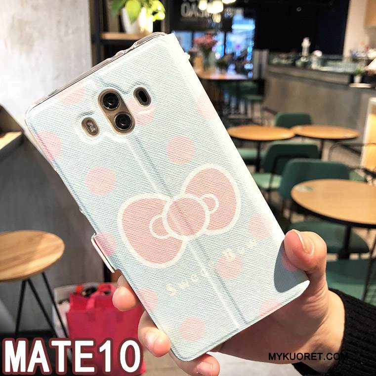 Kuori Huawei Mate 10 Nahka Horrostila Jauhe, Kotelo Huawei Mate 10 Suojaus Trendi Lisävarusteet