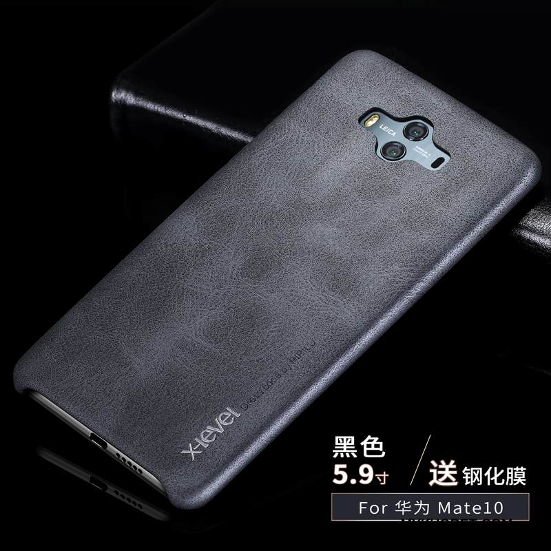 Kuori Huawei Mate 10 Nahka Ultra Murtumaton, Kotelo Huawei Mate 10 Suojaus Vaalean Ohut