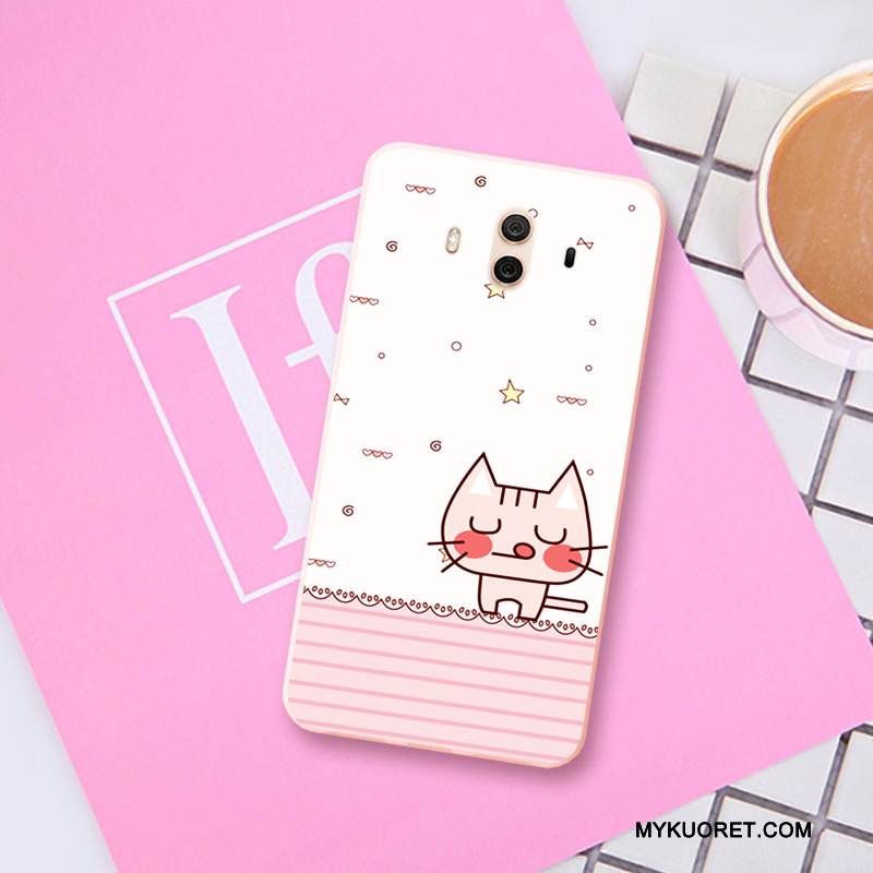 Kuori Huawei Mate 10 Pehmeä Neste Kustannukset Puhelimen Kuoret, Kotelo Huawei Mate 10 Kohokuviointi Keltainen Pieni