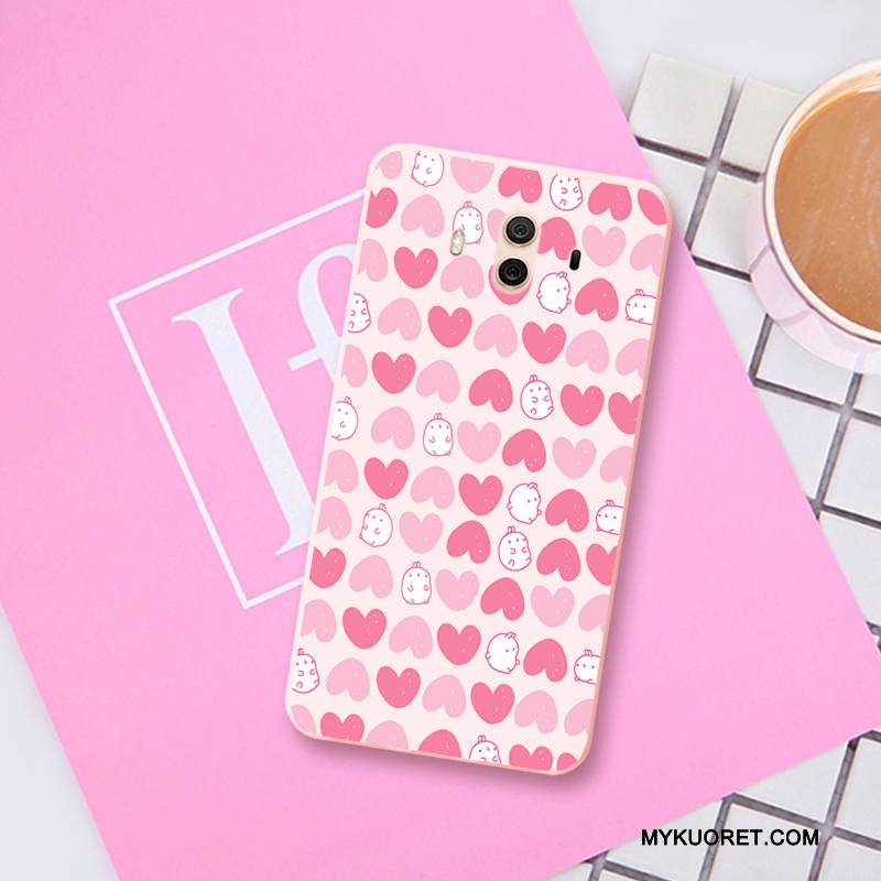Kuori Huawei Mate 10 Pehmeä Neste Kustannukset Puhelimen Kuoret, Kotelo Huawei Mate 10 Kohokuviointi Keltainen Pieni