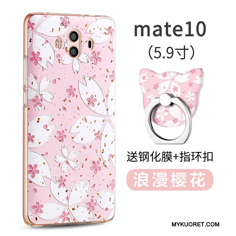 Kuori Huawei Mate 10 Pehmeä Neste Persoonallisuus Keltainen, Kotelo Huawei Mate 10 Luova Puhelimen Kuoret