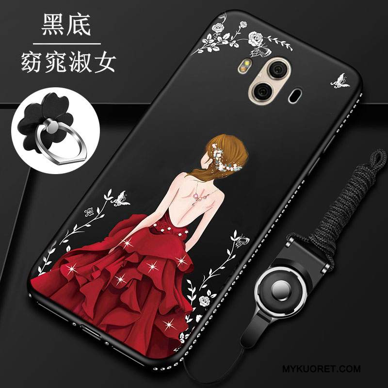 Kuori Huawei Mate 10 Pehmeä Neste Puhelimen Kuoret Punainen, Kotelo Huawei Mate 10 Silikoni Murtumaton