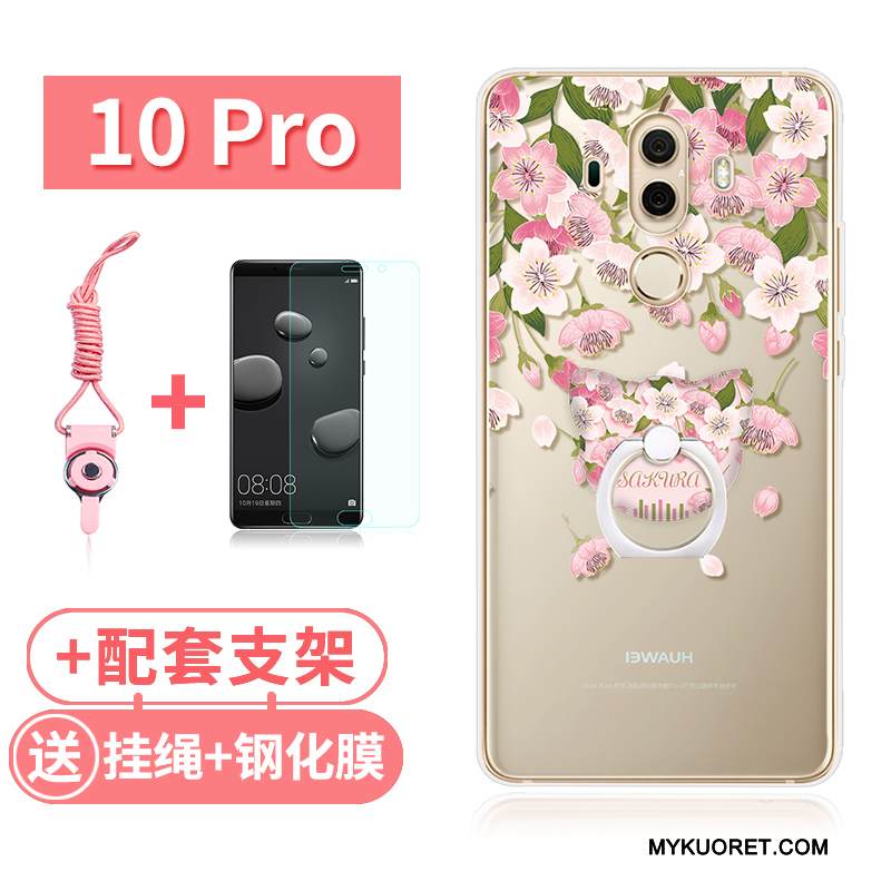 Kuori Huawei Mate 10 Pro Laukut Jauhe Kani, Kotelo Huawei Mate 10 Pro Silikoni Murtumaton Läpinäkyvä