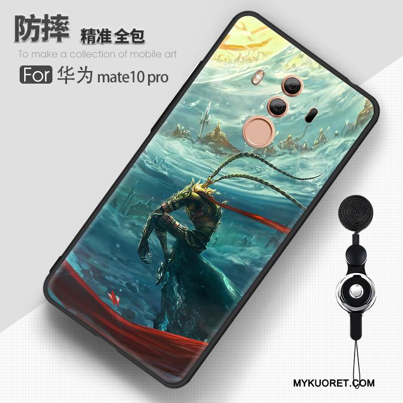 Kuori Huawei Mate 10 Pro Laukut Murtumaton Tide-brändi, Kotelo Huawei Mate 10 Pro Monivärinen Muokata Persoonallisuus