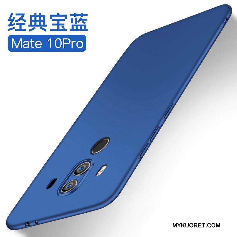Kuori Huawei Mate 10 Pro Laukut Pesty Suede Musta, Kotelo Huawei Mate 10 Pro Suojaus Kova Murtumaton