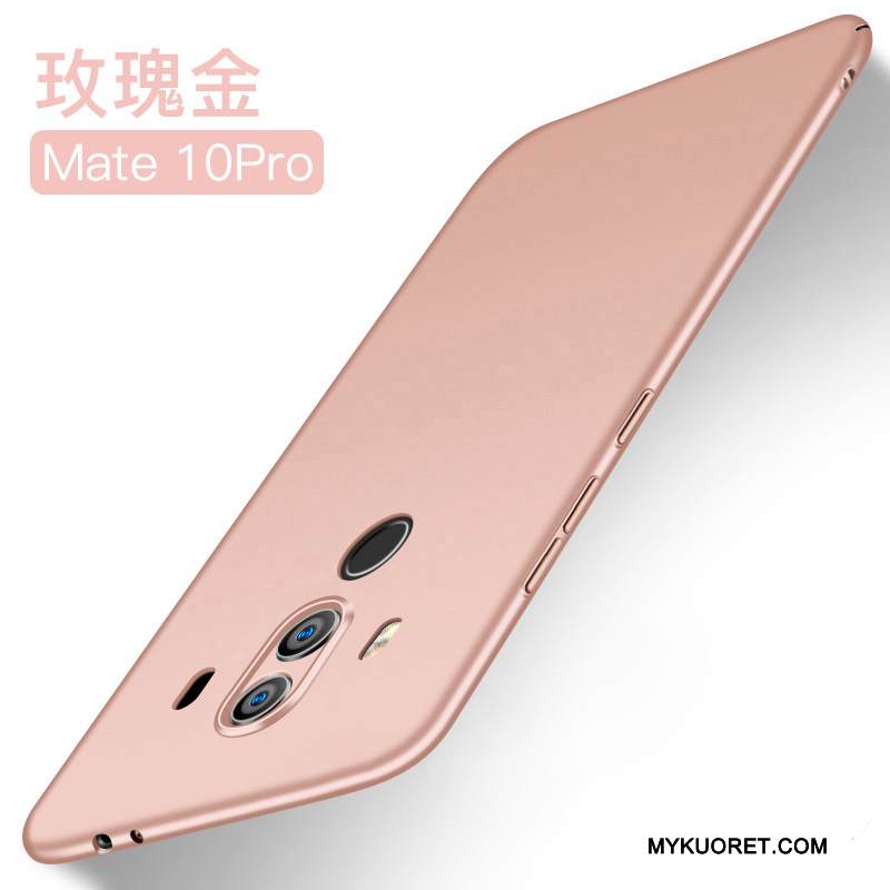Kuori Huawei Mate 10 Pro Laukut Pesty Suede Musta, Kotelo Huawei Mate 10 Pro Suojaus Kova Murtumaton