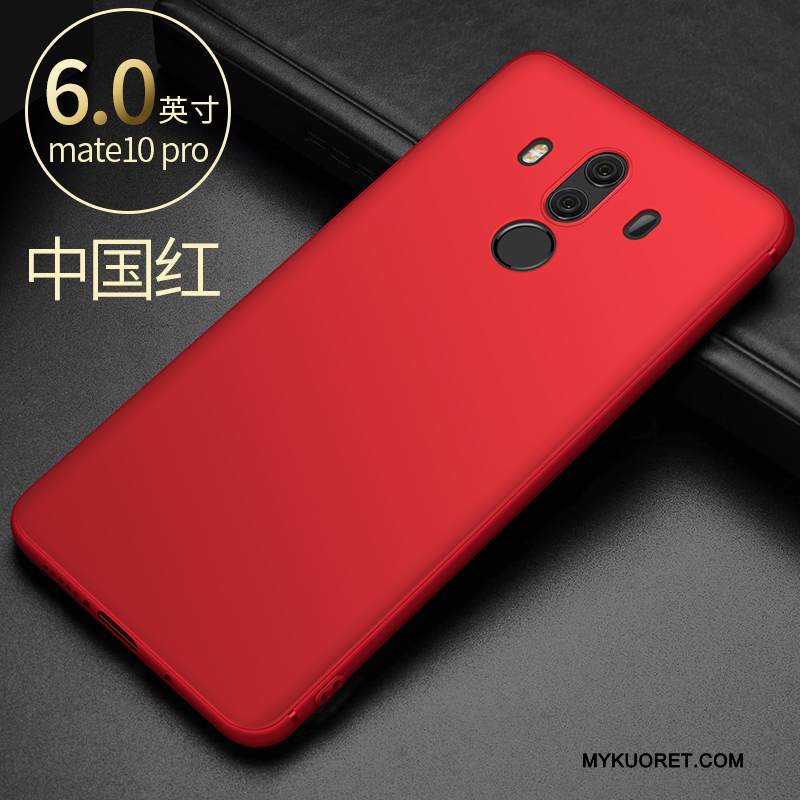 Kuori Huawei Mate 10 Pro Laukut Puhelimen Kuoret Ultra, Kotelo Huawei Mate 10 Pro Pehmeä Neste Musta Murtumaton