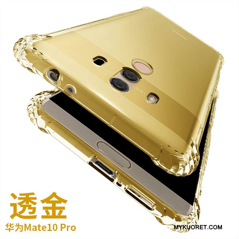 Kuori Huawei Mate 10 Pro Laukut Puhelimen Kuoret Valkoinen, Kotelo Huawei Mate 10 Pro Pehmeä Neste Murtumaton Suupaltti