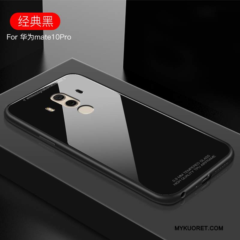 Kuori Huawei Mate 10 Pro Laukut Valkoinen Murtumaton, Kotelo Huawei Mate 10 Pro Silikoni Lasi Puhelimen Kuoret