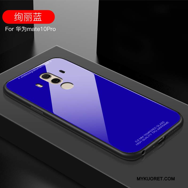Kuori Huawei Mate 10 Pro Laukut Valkoinen Murtumaton, Kotelo Huawei Mate 10 Pro Silikoni Lasi Puhelimen Kuoret
