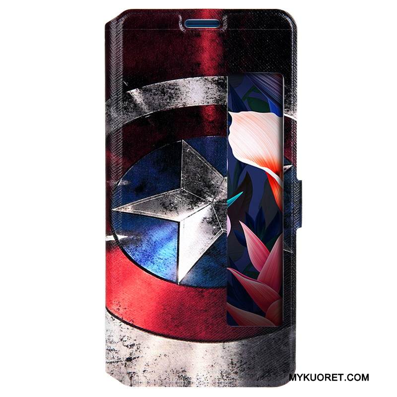 Kuori Huawei Mate 10 Pro Nahka Sininen Murtumaton, Kotelo Huawei Mate 10 Pro Kuoret Windows Puhelimen Kuoret