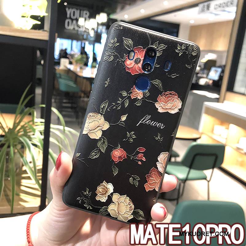 Kuori Huawei Mate 10 Pro Pehmeä Neste Ripustettavat Koristeet Murtumaton, Kotelo Huawei Mate 10 Pro Laukut Puhelimen Kuoret Keltainen