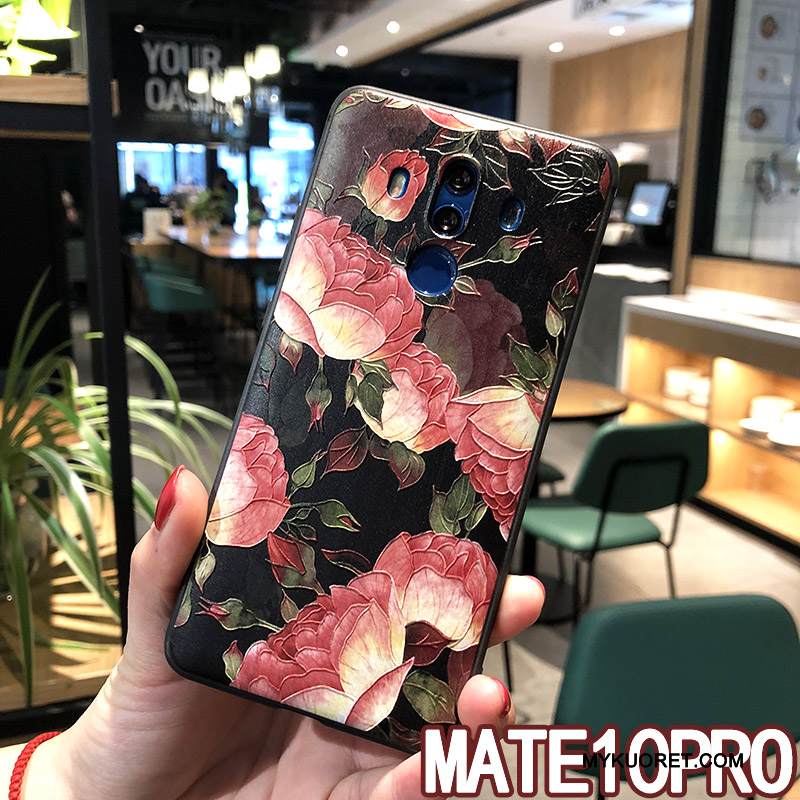 Kuori Huawei Mate 10 Pro Pehmeä Neste Ripustettavat Koristeet Murtumaton, Kotelo Huawei Mate 10 Pro Laukut Puhelimen Kuoret Keltainen