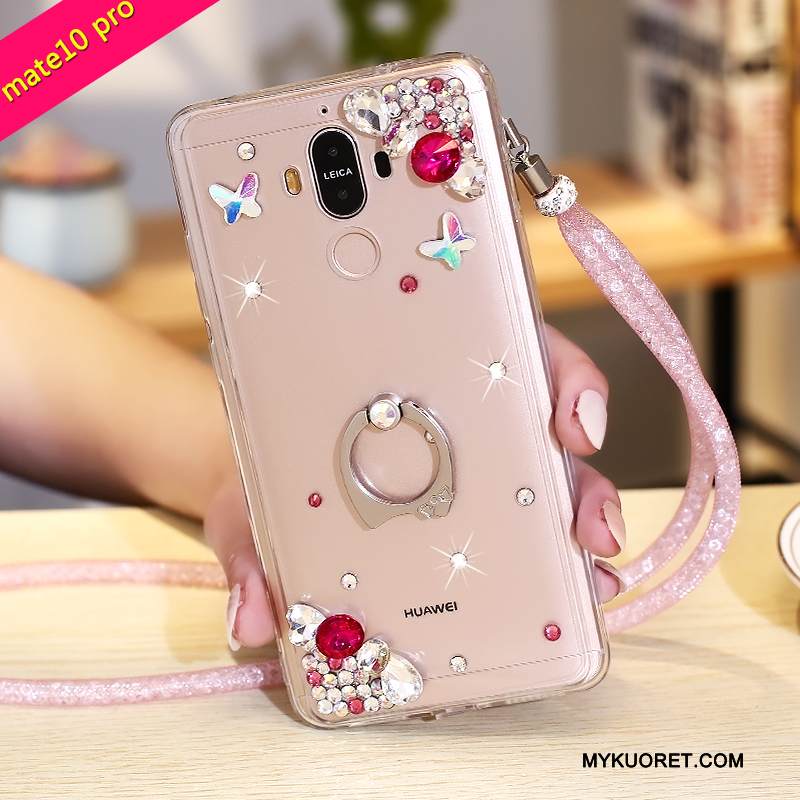 Kuori Huawei Mate 10 Pro Strassi Violetti, Kotelo Huawei Mate 10 Pro Suojaus