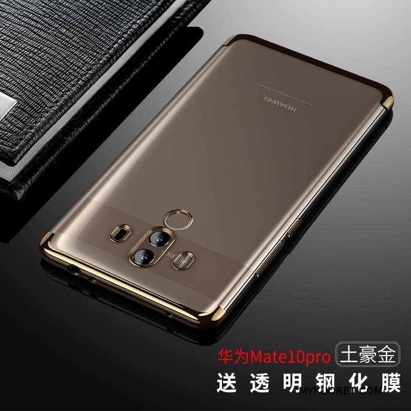 Kuori Huawei Mate 10 Pro Suojaus Läpinäkyvä Murtumaton, Kotelo Huawei Mate 10 Pro Pehmeä Neste Ohut Sininen