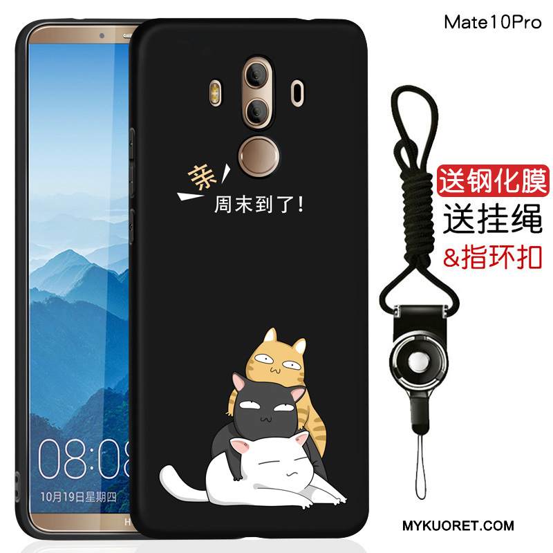 Kuori Huawei Mate 10 Pro Suojaus Murtumaton Musta, Kotelo Huawei Mate 10 Pro Laukut Puhelimen Kuoret Persoonallisuus