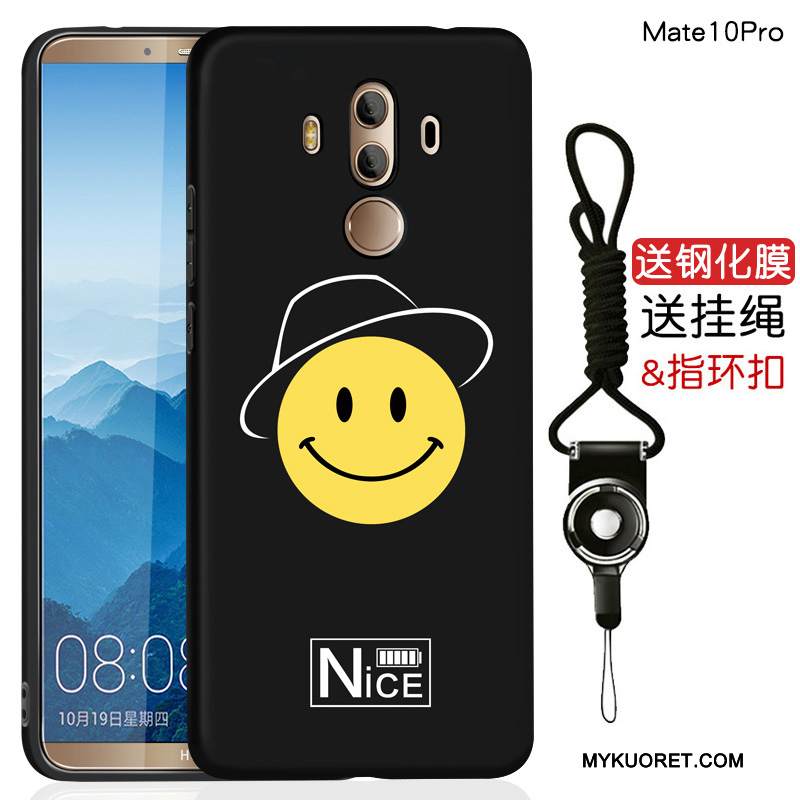 Kuori Huawei Mate 10 Pro Suojaus Murtumaton Musta, Kotelo Huawei Mate 10 Pro Laukut Puhelimen Kuoret Persoonallisuus