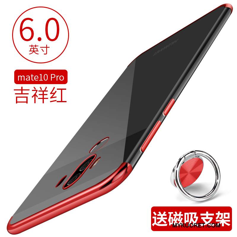 Kuori Huawei Mate 10 Pro Suojaus Ultra Punainen, Kotelo Huawei Mate 10 Pro Pehmeä Neste Trendi Ohut