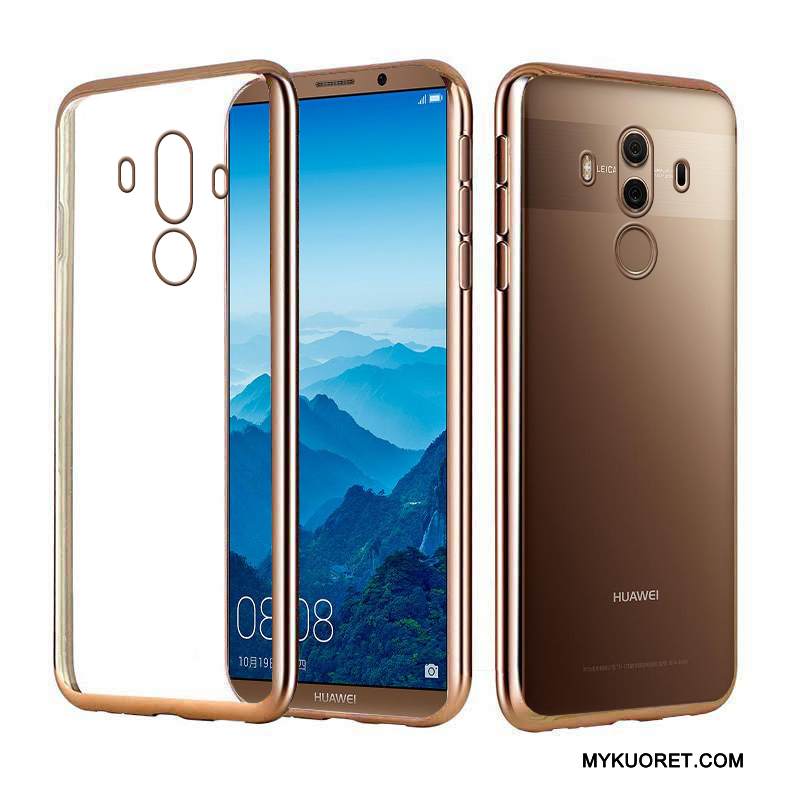 Kuori Huawei Mate 10 Pro Ylellisyys Kulta Tyylikäs, Kotelo Huawei Mate 10 Pro Silikoni Puhelimen Kuoret Pinnoitus
