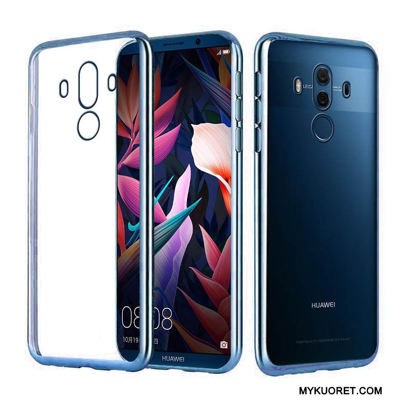 Kuori Huawei Mate 10 Pro Ylellisyys Kulta Tyylikäs, Kotelo Huawei Mate 10 Pro Silikoni Puhelimen Kuoret Pinnoitus