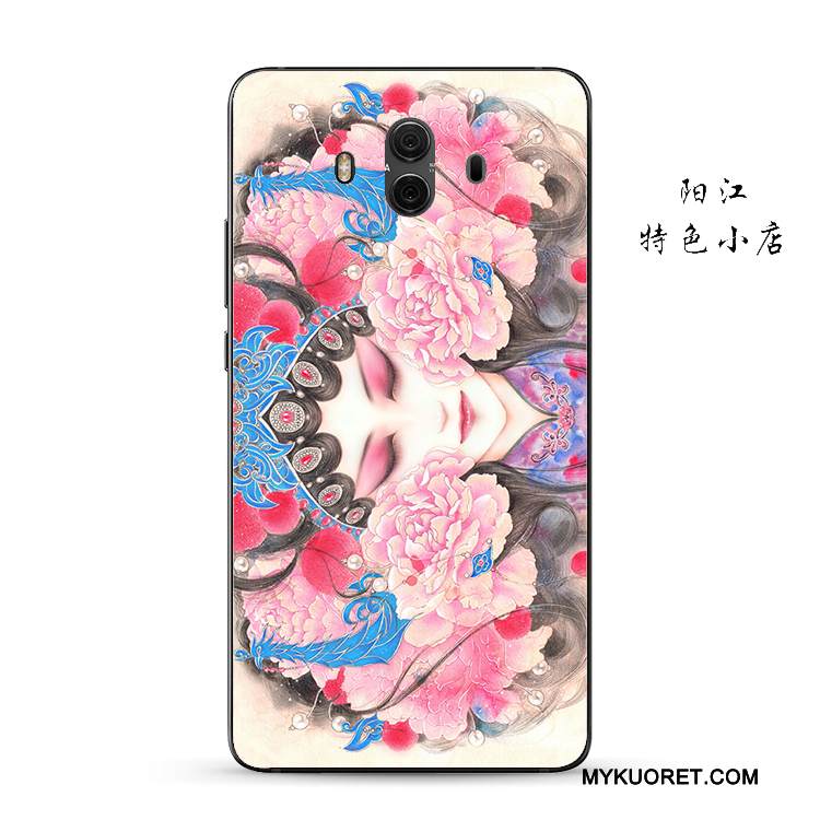 Kuori Huawei Mate 10 Silikoni Hua Dan Puhelimen Kuoret, Kotelo Huawei Mate 10 Suojaus Murtumaton Kiinalainen Tyyli