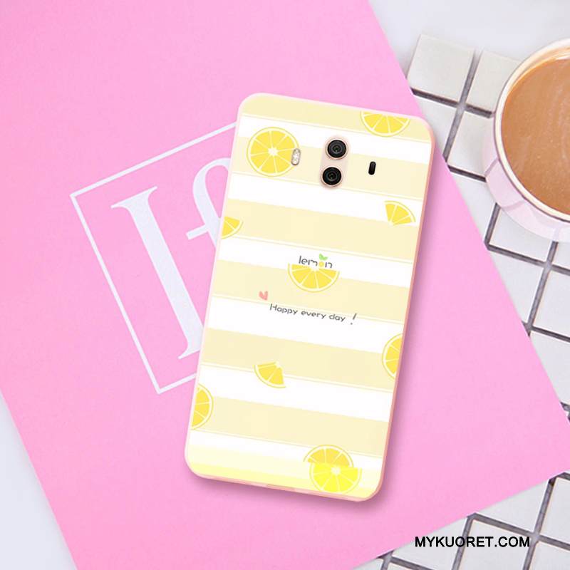 Kuori Huawei Mate 10 Silikoni Kustannukset Ihana, Kotelo Huawei Mate 10 Pehmeä Neste Pesty Suede Pieni