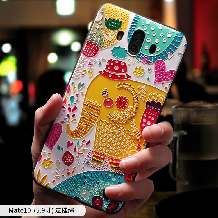 Kuori Huawei Mate 10 Silikoni Murtumaton Persoonallisuus, Kotelo Huawei Mate 10 Monivärinen Puhelimen Kuoret Trendi