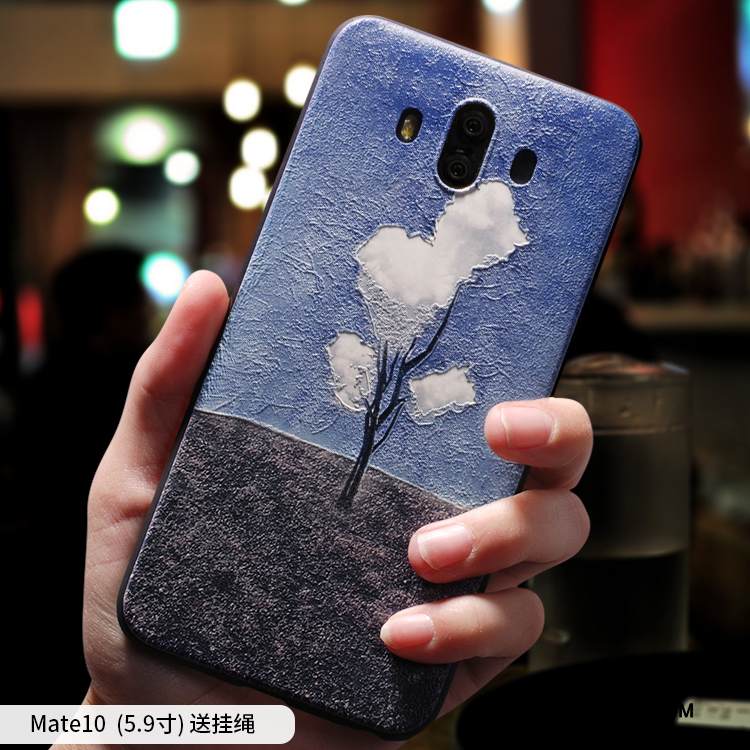 Kuori Huawei Mate 10 Silikoni Murtumaton Puhelimen Kuoret, Kotelo Huawei Mate 10 Pehmeä Neste Jauhe Persoonallisuus
