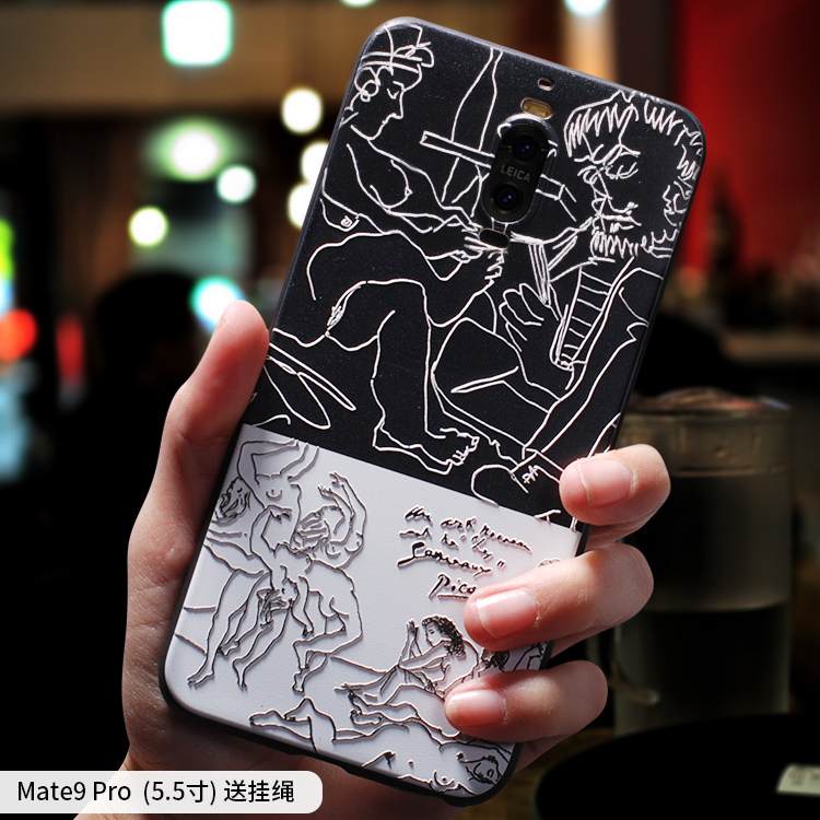 Kuori Huawei Mate 10 Silikoni Murtumaton Puhelimen Kuoret, Kotelo Huawei Mate 10 Pehmeä Neste Jauhe Persoonallisuus