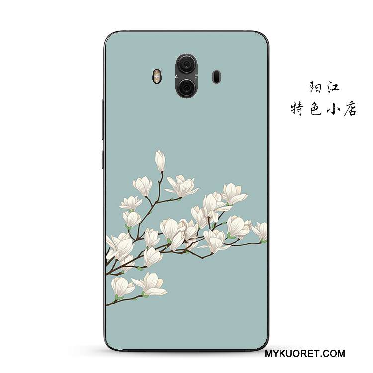 Kuori Huawei Mate 10 Suojaus Kukka Murtumaton, Kotelo Huawei Mate 10 Kohokuviointi Keltainen Liiketoiminta