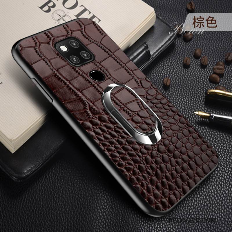 Kuori Huawei Mate 20 Laukut Rengas Yksinkertainen, Kotelo Huawei Mate 20 Tuki Lehmä Auto