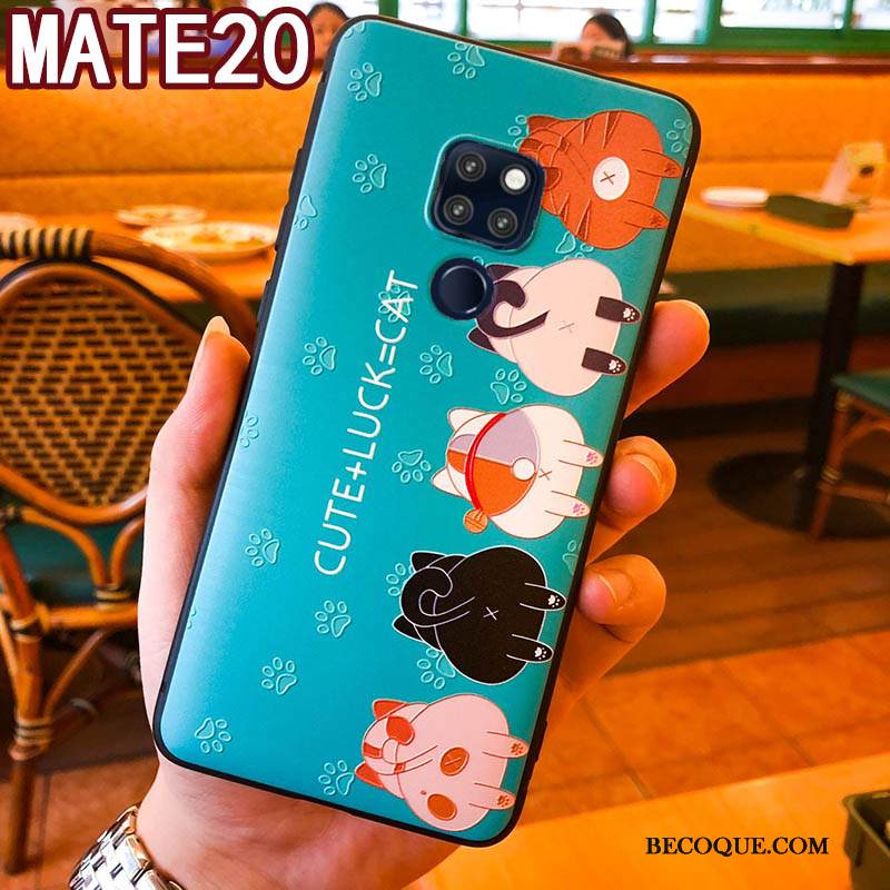 Kuori Huawei Mate 20 Laukut Ripustettavat Koristeet Murtumaton, Kotelo Huawei Mate 20 Silikoni Vihreä Punainen