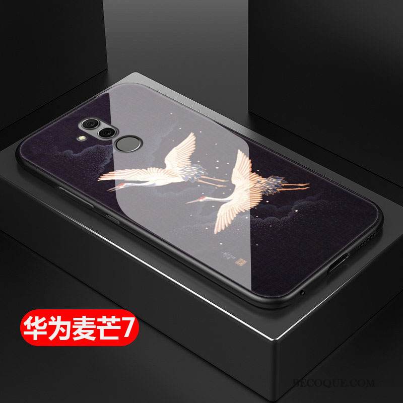 Kuori Huawei Mate 20 Lite Laukut Musta Murtumaton, Kotelo Huawei Mate 20 Lite Suojaus Kova Lasi