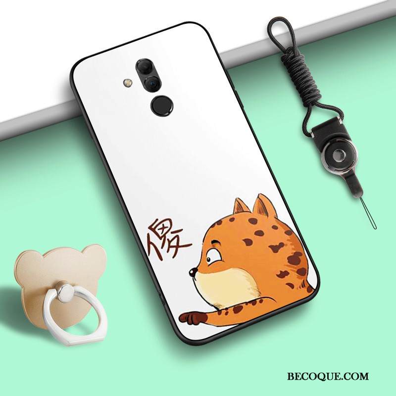 Kuori Huawei Mate 20 Lite Laukut Ripustettava Kaula Harmaa, Kotelo Huawei Mate 20 Lite Pehmeä Neste Murtumaton Persoonallisuus