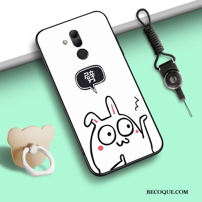 Kuori Huawei Mate 20 Lite Laukut Ripustettava Kaula Harmaa, Kotelo Huawei Mate 20 Lite Pehmeä Neste Murtumaton Persoonallisuus