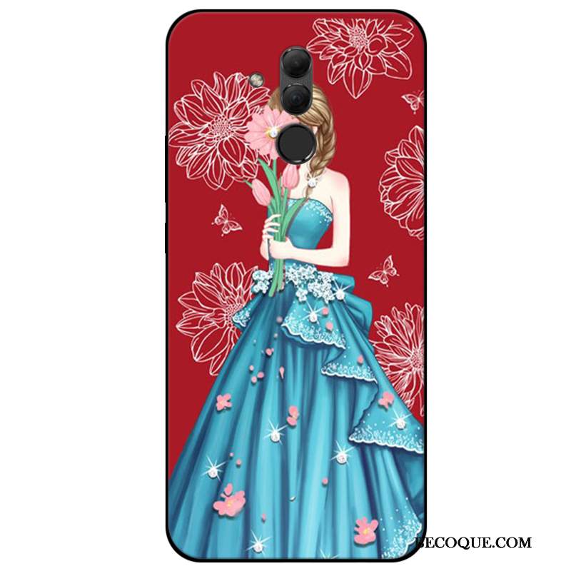 Kuori Huawei Mate 20 Lite Pehmeä Neste Punainen Puhelimen Kuoret, Kotelo Huawei Mate 20 Lite Silikoni Murtumaton Kustannukset