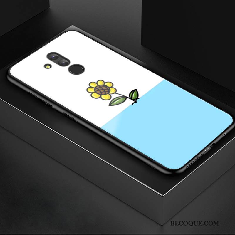 Kuori Huawei Mate 20 Lite Suojaus Trendi Lasi, Kotelo Huawei Mate 20 Lite Pehmeä Neste Murtumaton Puhelimen Kuoret