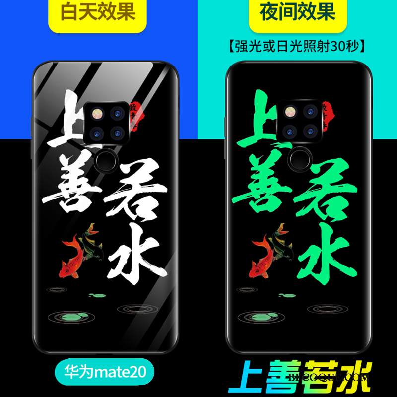 Kuori Huawei Mate 20 Pehmeä Neste Peili Ylellisyys, Kotelo Huawei Mate 20 Suojaus Net Red Persoonallisuus