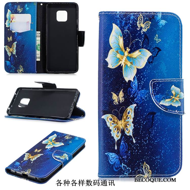 Kuori Huawei Mate 20 Pro Laukut Murtumaton Uusi, Kotelo Huawei Mate 20 Pro Suojaus Sininen Trendi