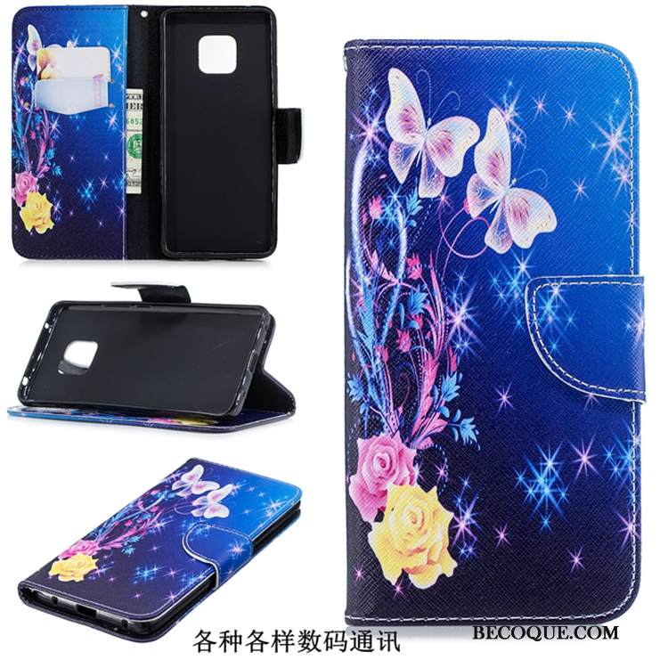 Kuori Huawei Mate 20 Pro Laukut Murtumaton Uusi, Kotelo Huawei Mate 20 Pro Suojaus Sininen Trendi