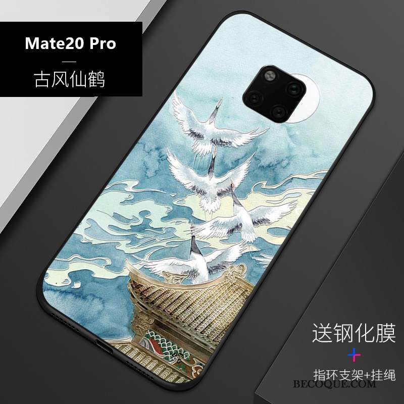 Kuori Huawei Mate 20 Pro Silikoni Uusi Trendi, Kotelo Huawei Mate 20 Pro Laukut Ohut Sininen