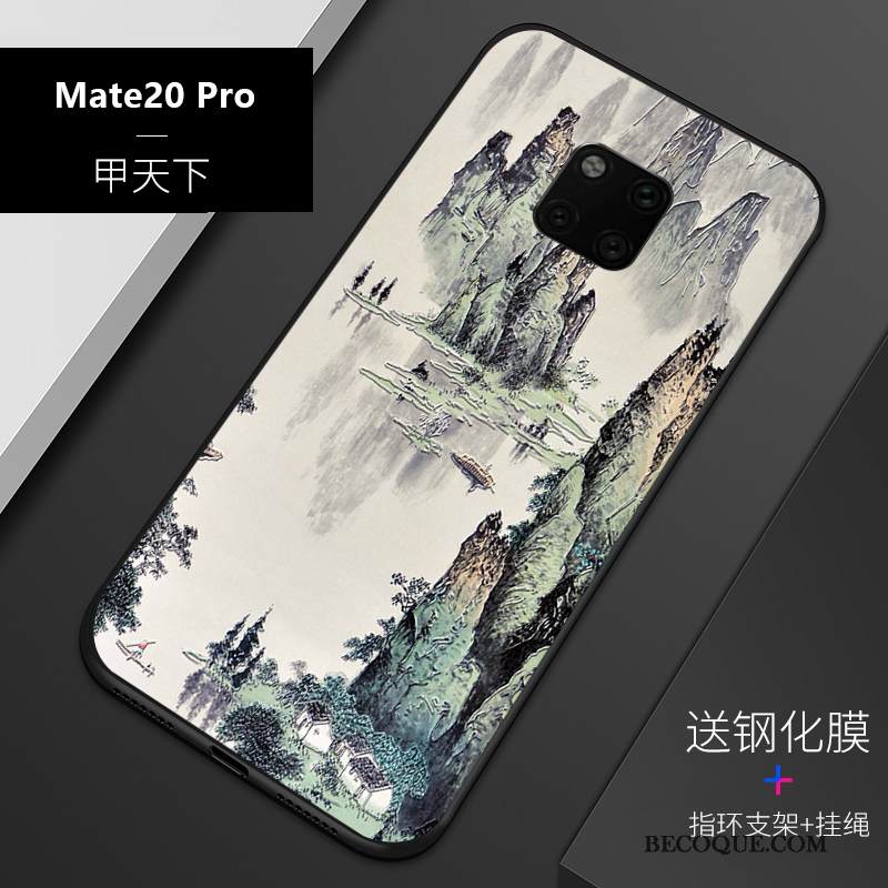 Kuori Huawei Mate 20 Pro Silikoni Uusi Trendi, Kotelo Huawei Mate 20 Pro Laukut Ohut Sininen