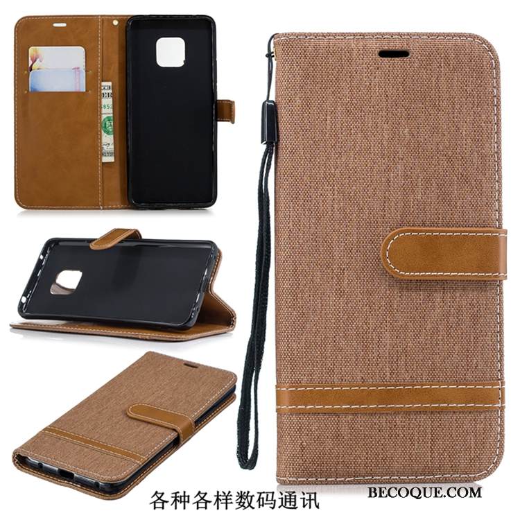 Kuori Huawei Mate 20 Pro Suojaus Denimi Puhelimen Kuoret, Kotelo Huawei Mate 20 Pro Laukut Uusi Violetti